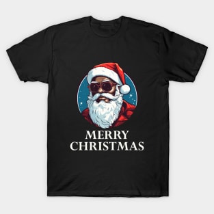 Black Santa, Afro Santa, Santa Claus, Black Christmas T-Shirt